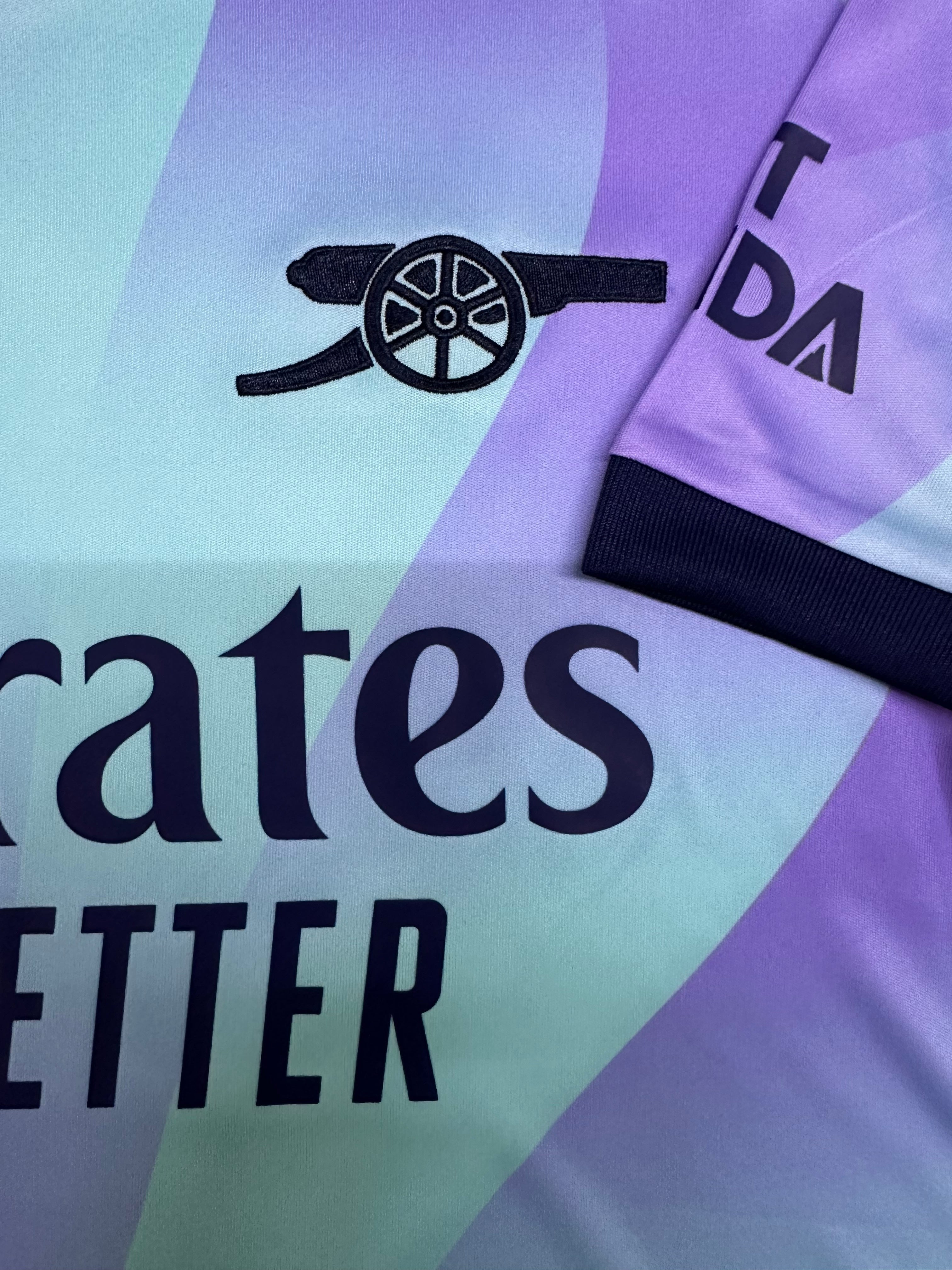 Arsenal Retro Remix Jersey – Purple & Aqua Edition