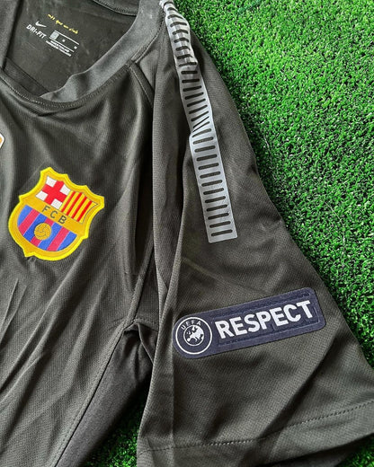 Lionel Messi Black Barcelona 2011/12 Retro Kit Jersey