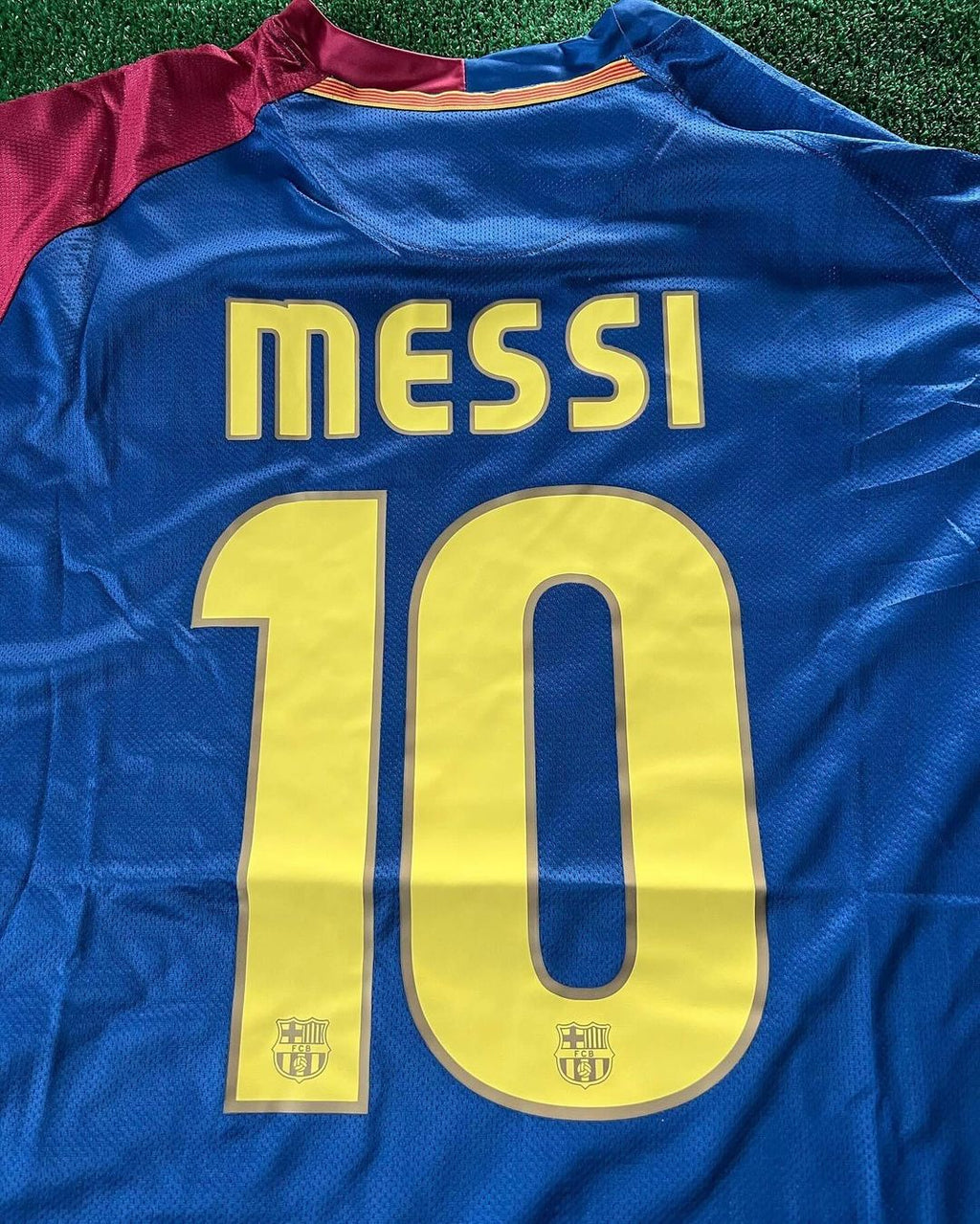 Lionel Messi Barcelona 2009 Roma Final Retro Jersey