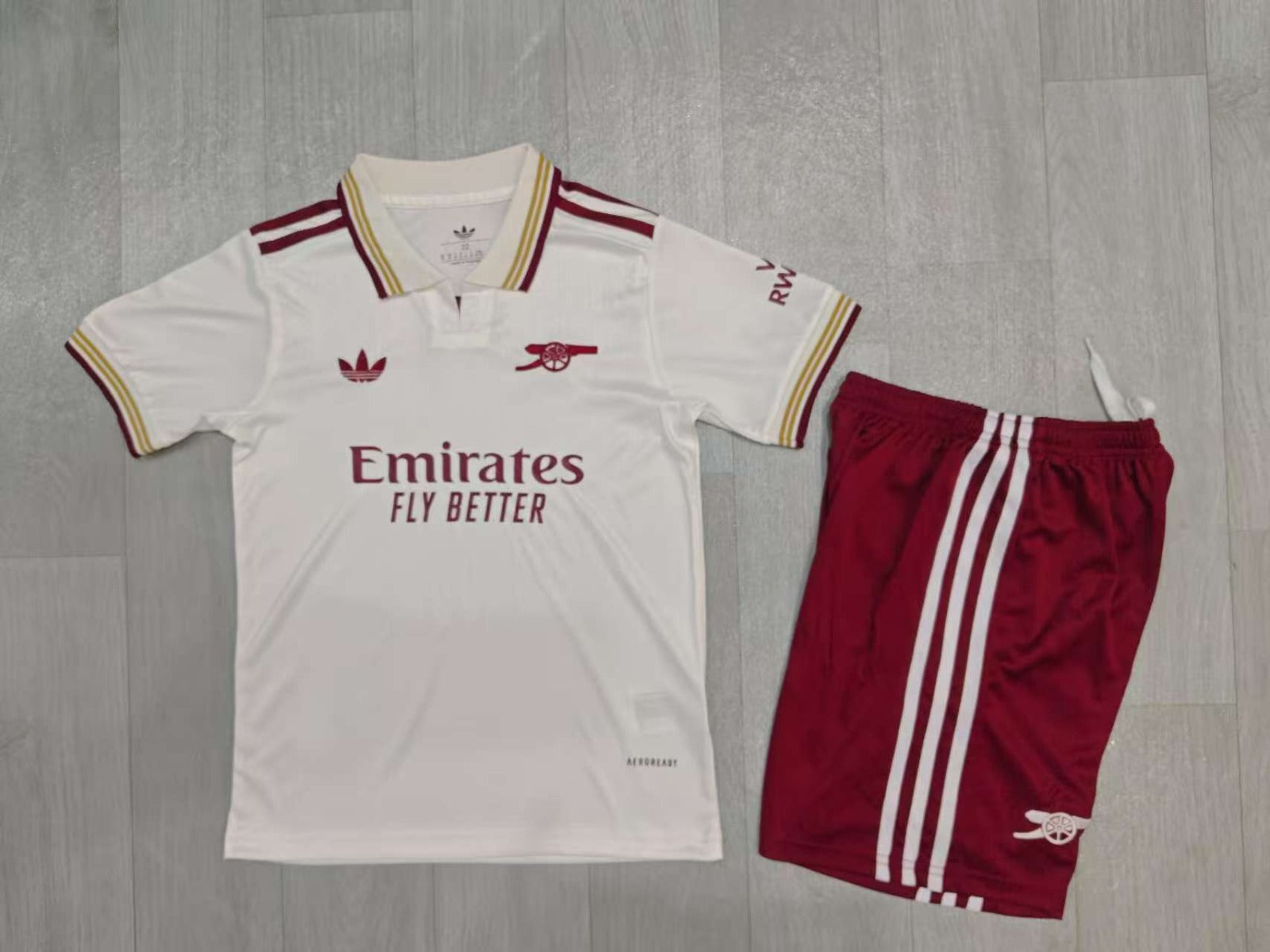 Arsenal Kids Retro Away Kit 2024/25 – Classic White Edition