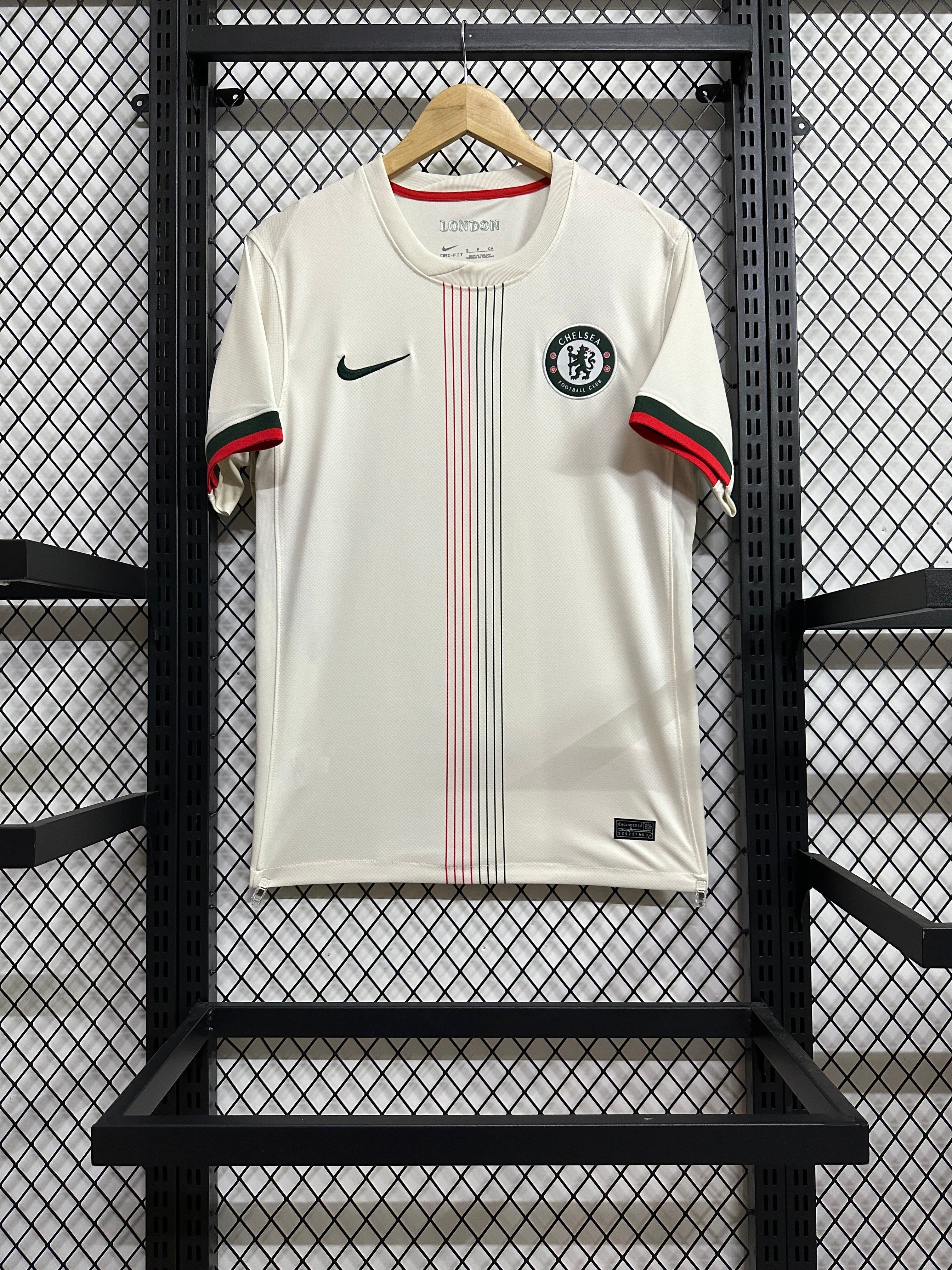 Chelsea Away Kit 2024/25 – White & Stripe Edition