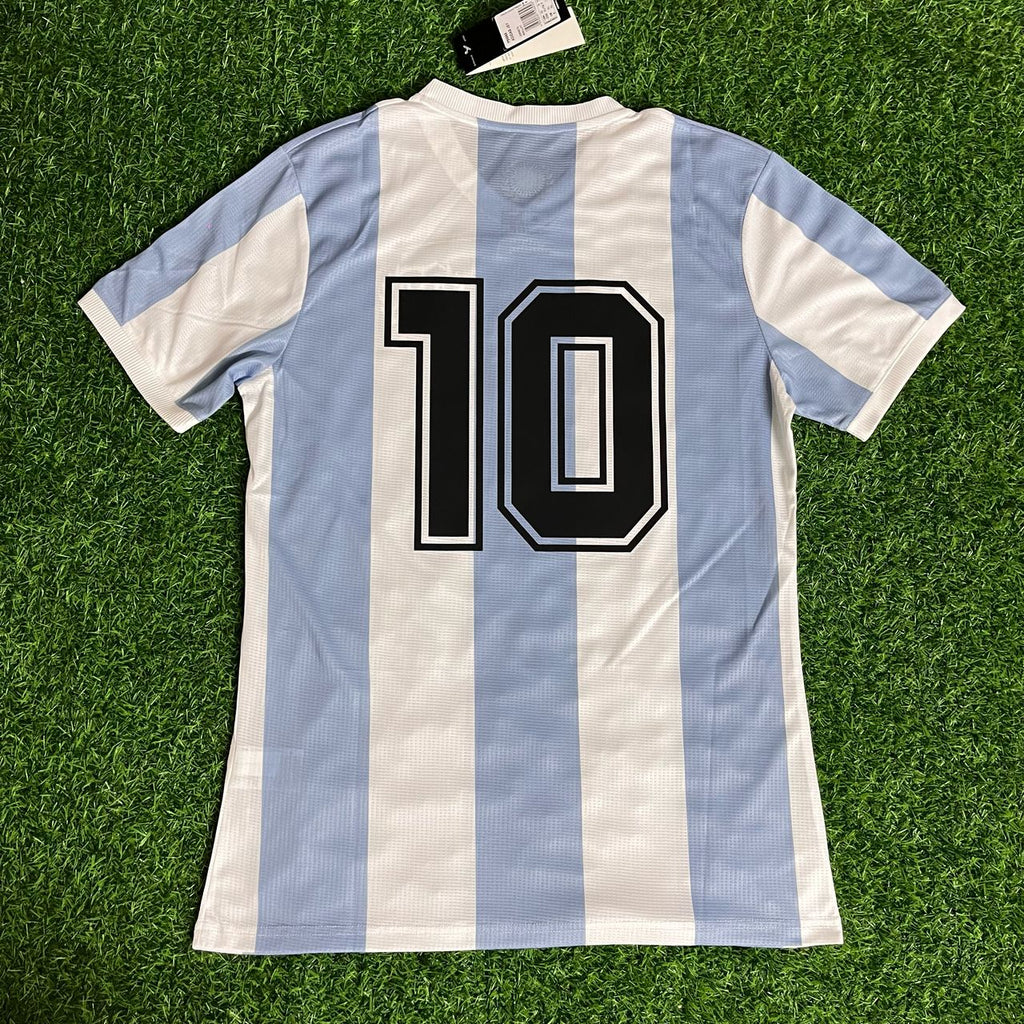Argentina Legendary White Retro Jersey – Maradona #10